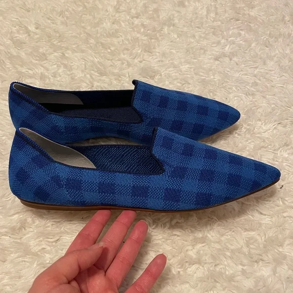 Rothy’s Lazuli Gingham Pointed Loafer - Picture 5 of 8